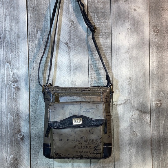 BOC Faux Leather Bag with Leather Trim - Picture 1 of 9